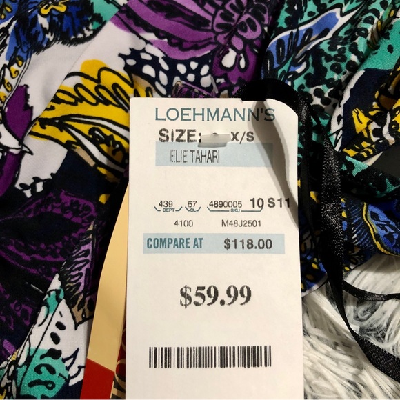 Elie Tahari Beautiful NWT Vibrant Sleeveless Top w/Necktie - Picture 13 of 16